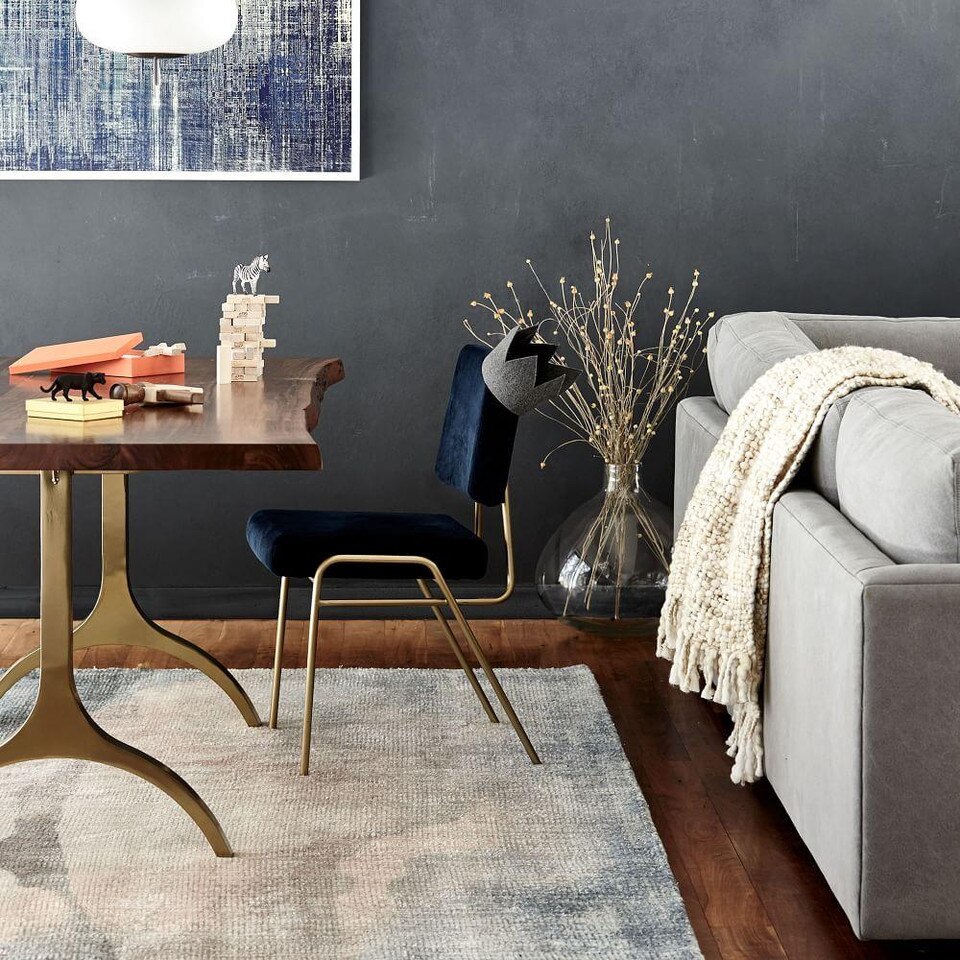 Wire Frame Upholstered Dining Chair West Elm UK